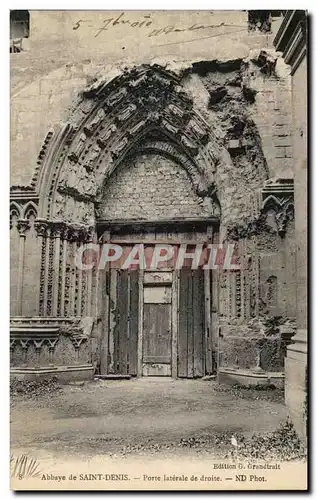 Ansichtskarte AK Saint Denis Porte Laterale de Droite