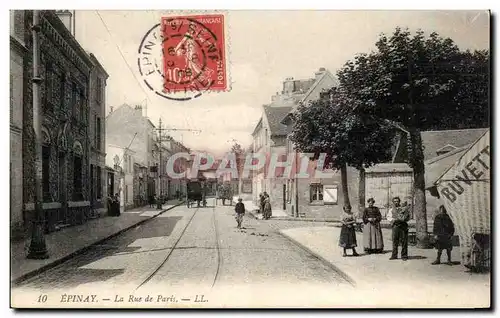 Cartes postales Epinay La Rue de Paris Buvette
