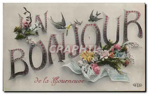 Ansichtskarte AK Bonjour de la Courneuve