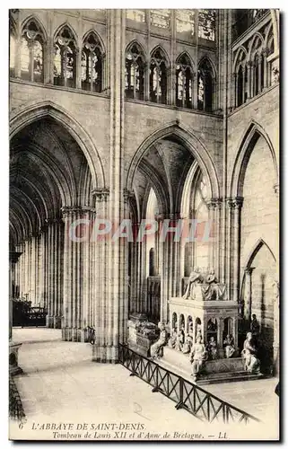 Cartes postales L Abbaye De Saint Denis Tombeau de Louis XII et d Anne de Bretagne