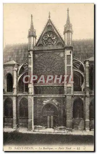 Cartes postales Saint Denis La Basilique porte Nord