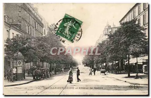 Cartes postales Neuilly sur Seine Avenue de Madrid