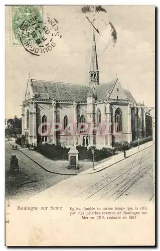 Cartes postales Boulogne sur Seine Eglise