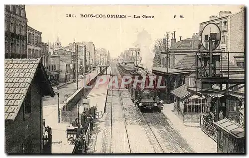 Cartes postales Bois Colombes La Gare Train TOP