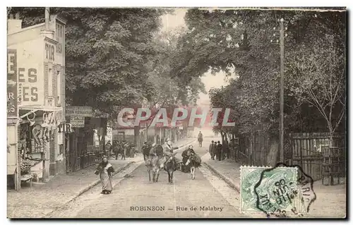 Cartes postales Robinson Rue de Malabry anes