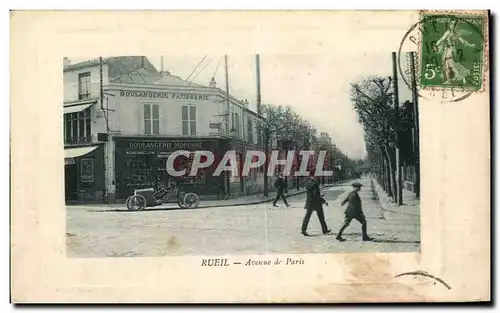 Cartes postales Rueil Auenue de Paris Boulangerie Automobile