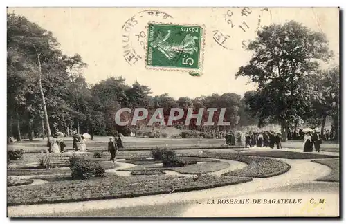 Cartes postales La Roseraie De Bagatelle