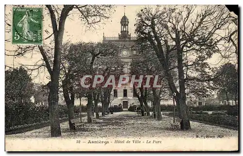 Cartes postales Asnieres Hotel de Ville Le Parc