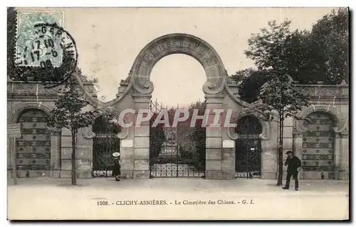 Ansichtskarte AK Asnieres Clichy Le Cimetiere des Chiens