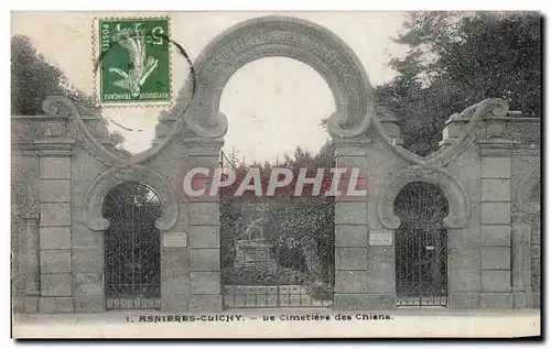 Cartes postales Asnieres Clichy Le Cimetiere des Chiens