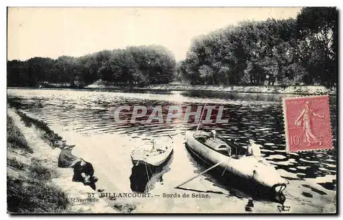 Cartes postales Montrouge Bords de Seine Bateau