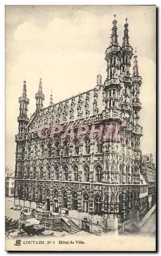 Cartes postales Louvain Hotel de Ville