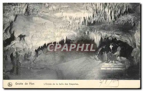 Cartes postales Grotte de Han L Entree de la Salle des Draperles