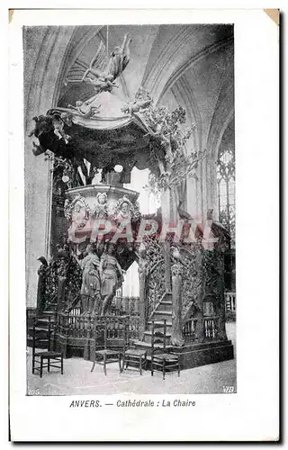 Cartes postales Anvers Cathedrale La Chaire