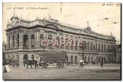 Cartes postales Anvers Le Theatre Flamand