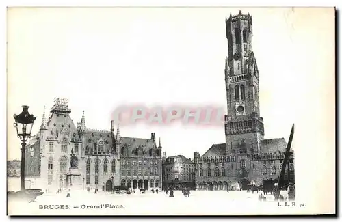 Cartes postales Bruges Grand Place