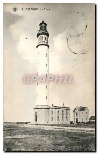 Cartes postales Ostende Le Phare