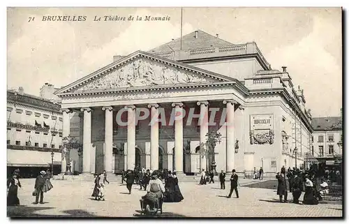 Cartes postales Bruxelles Le Theatre de la Monnaie
