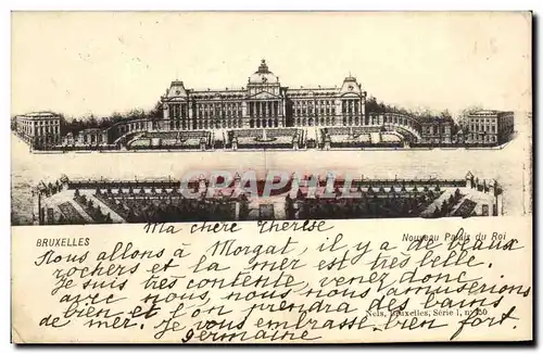 Cartes postales Bruxelles Nouveau palais du roi