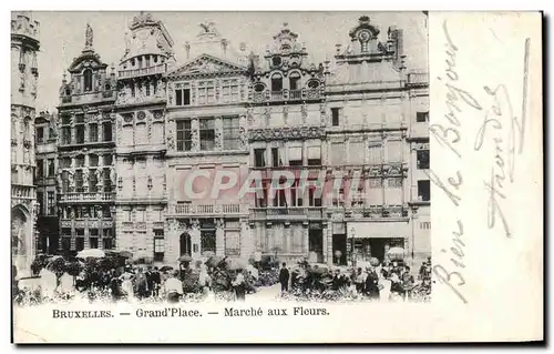 Ansichtskarte AK Bruxelles Grand Place Marche Aux Fleurs