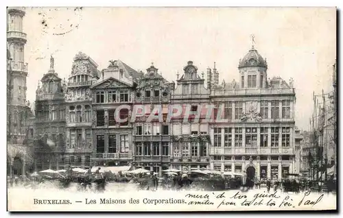 Cartes postales Bruxelles La Masison Des Corporations