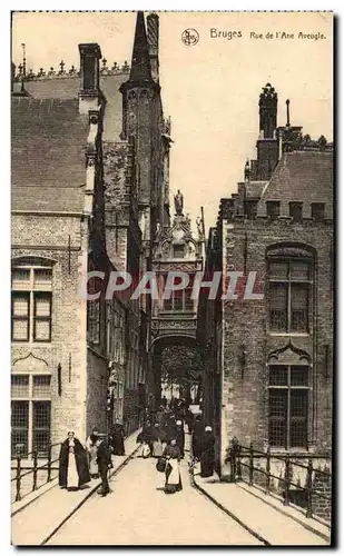 Cartes postales Bruges Rue de L Ane Aveugle