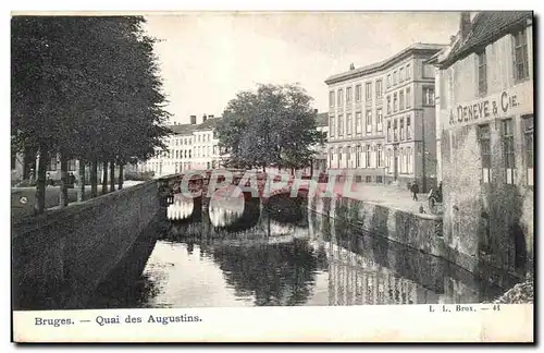 Cartes postales Bruges Quai des Augustins