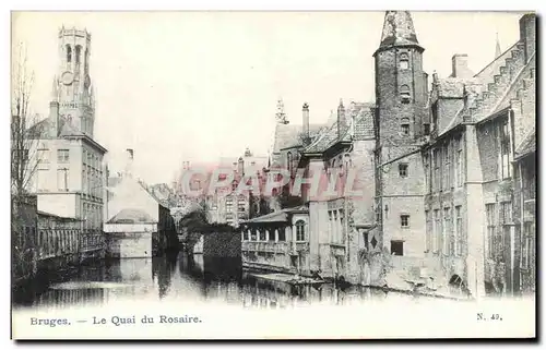 Cartes postales Bruges Quai Le Rosaire