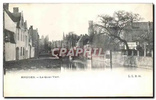 Cartes postales Bruges Le Quai Vert