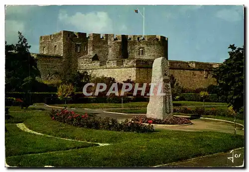Moderne Karte La Bretagne En Couleurs Brest Le chateau et le monument commemoratif