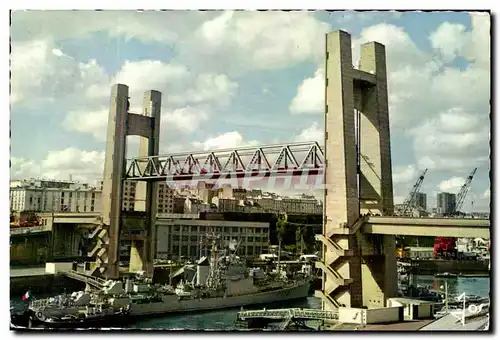 Cartes postales moderne Brest le pont Bateau