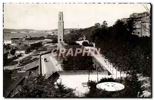 Cartes postales moderne Brest Cours Dajot Monument commemoratif americain et la rade