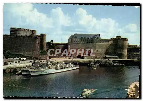 Cartes postales La Bretagne En Couleurs Brest Le Cours D Ajot Et Le Chateau