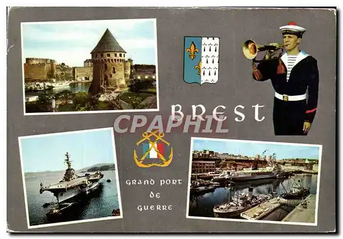 Cartes postales moderne Brest Grand Port De guerre Porte avions