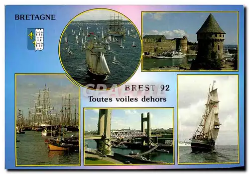 Cartes postales moderne Env De Brest Toutes Voiles Dehors 1992