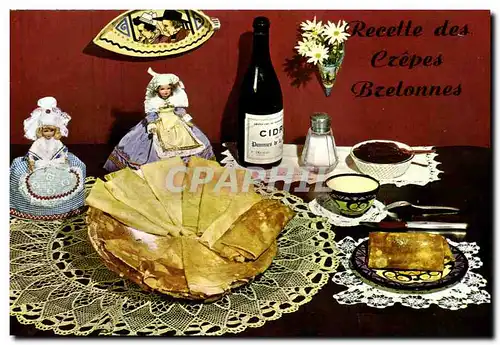 Cartes postales moderne Recettes des Crepes Bretonnes