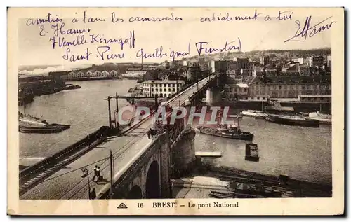 Cartes postales Brest Le Pont National