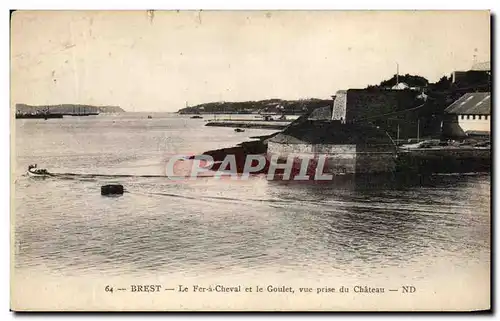 Ansichtskarte AK Brest Le Fer a Cheval Et Le Goulet Vue Prise Du Chateau