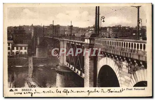 Cartes postales Brest Le pont National