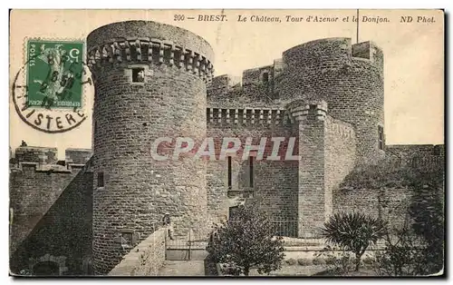 Ansichtskarte AK Brest Le Chateau Tour D Azenor et Le Donjon