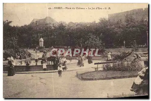 Ansichtskarte AK Brest Place Du Chateau Enfants Nourrice