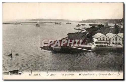 Cartes postales Brest La Rade Vue Generale