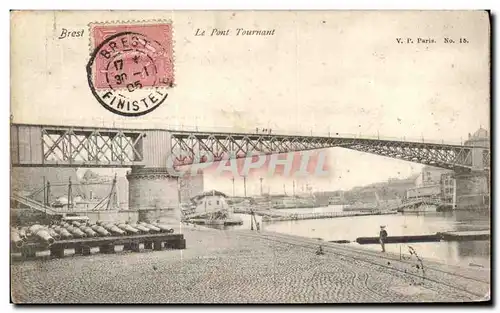 Ansichtskarte AK Brest Le Pont Tournant