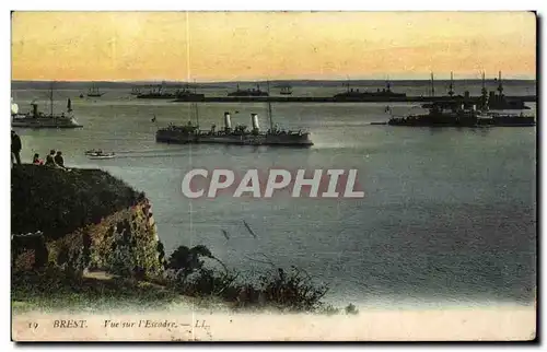 Cartes postales Brest Vue Sur L Escade Bateaux