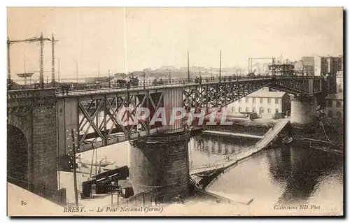 Cartes postales Brest Le Pont National