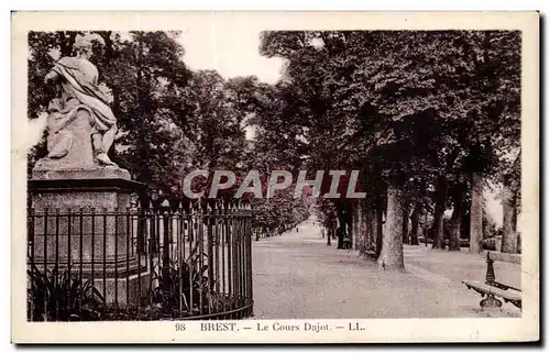 Cartes postales Brest Le Cours Dajot