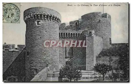 Ansichtskarte AK Brest Le Chateau La Tour d Azenor Et le Donjon