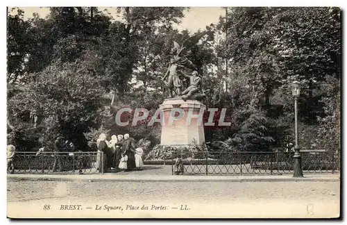 Cartes postales Brest Le Sqaure Place des Portes Femmes Nourrices