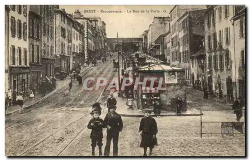 Cartes postales Brest Recouvrance La Rue De La Porte