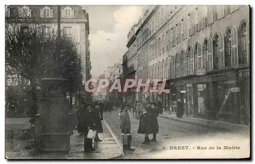 Cartes postales Brest Rue de La Mairie Enfants